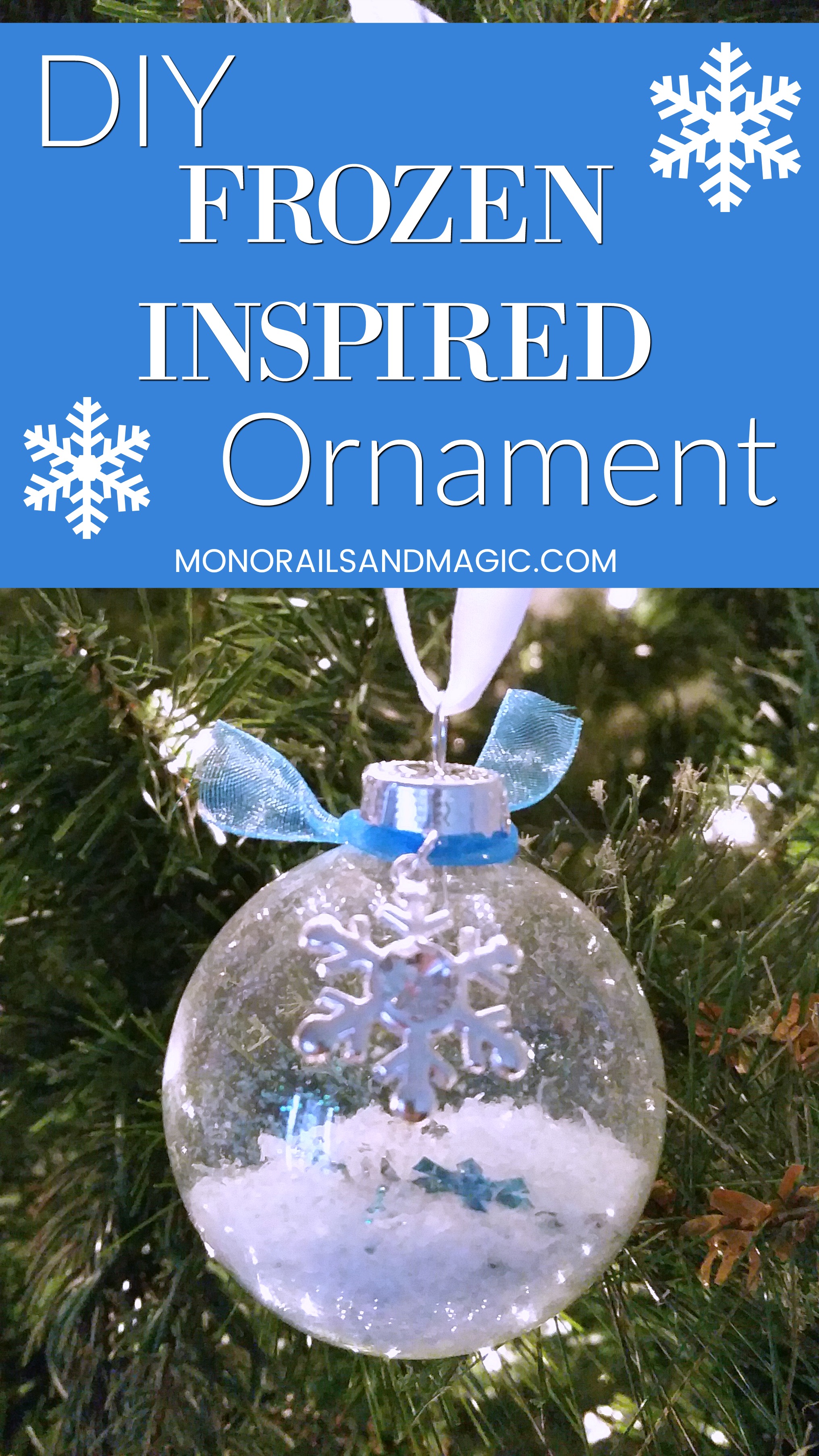 Easy DIY Frozen Inspired Ornament