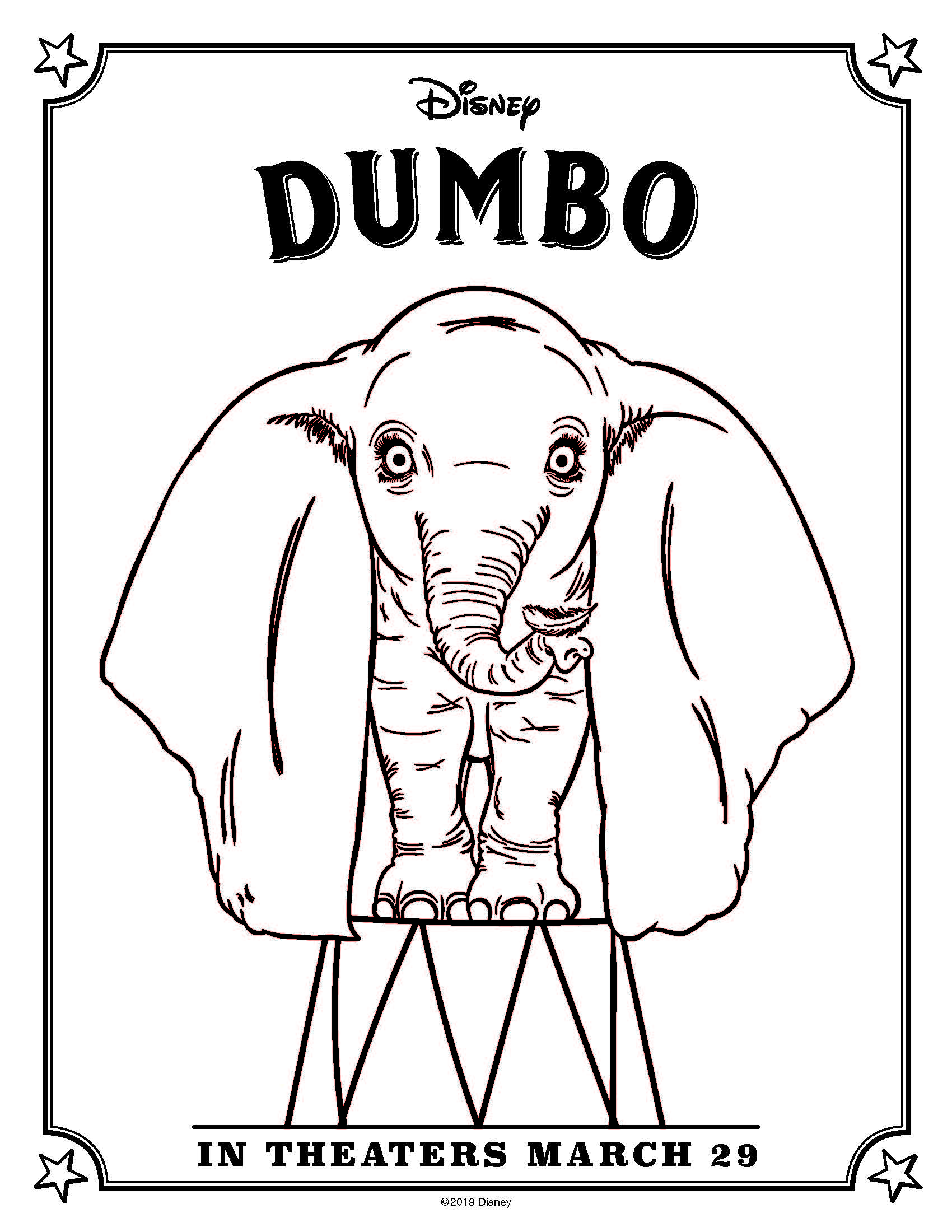 Dumbo Coloring and Activity Sheets Free Printable