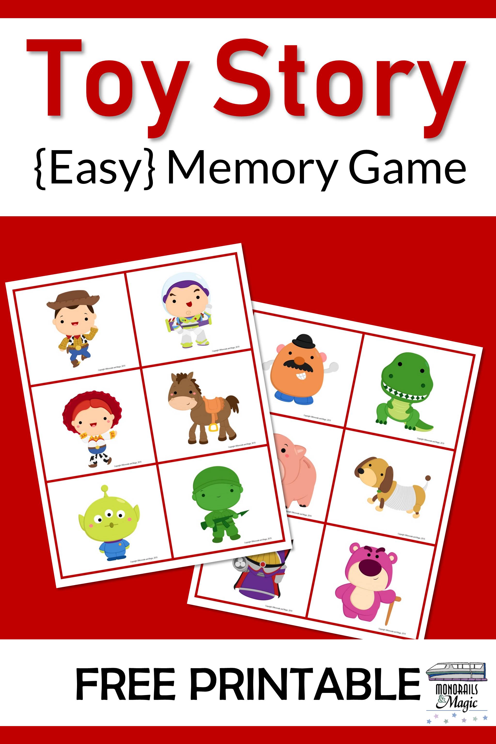 toy story memory game free printable monorails and magic