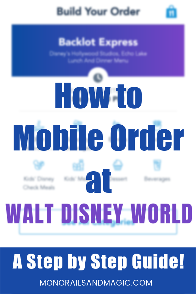 How to Mobile Order at Walt Disney World