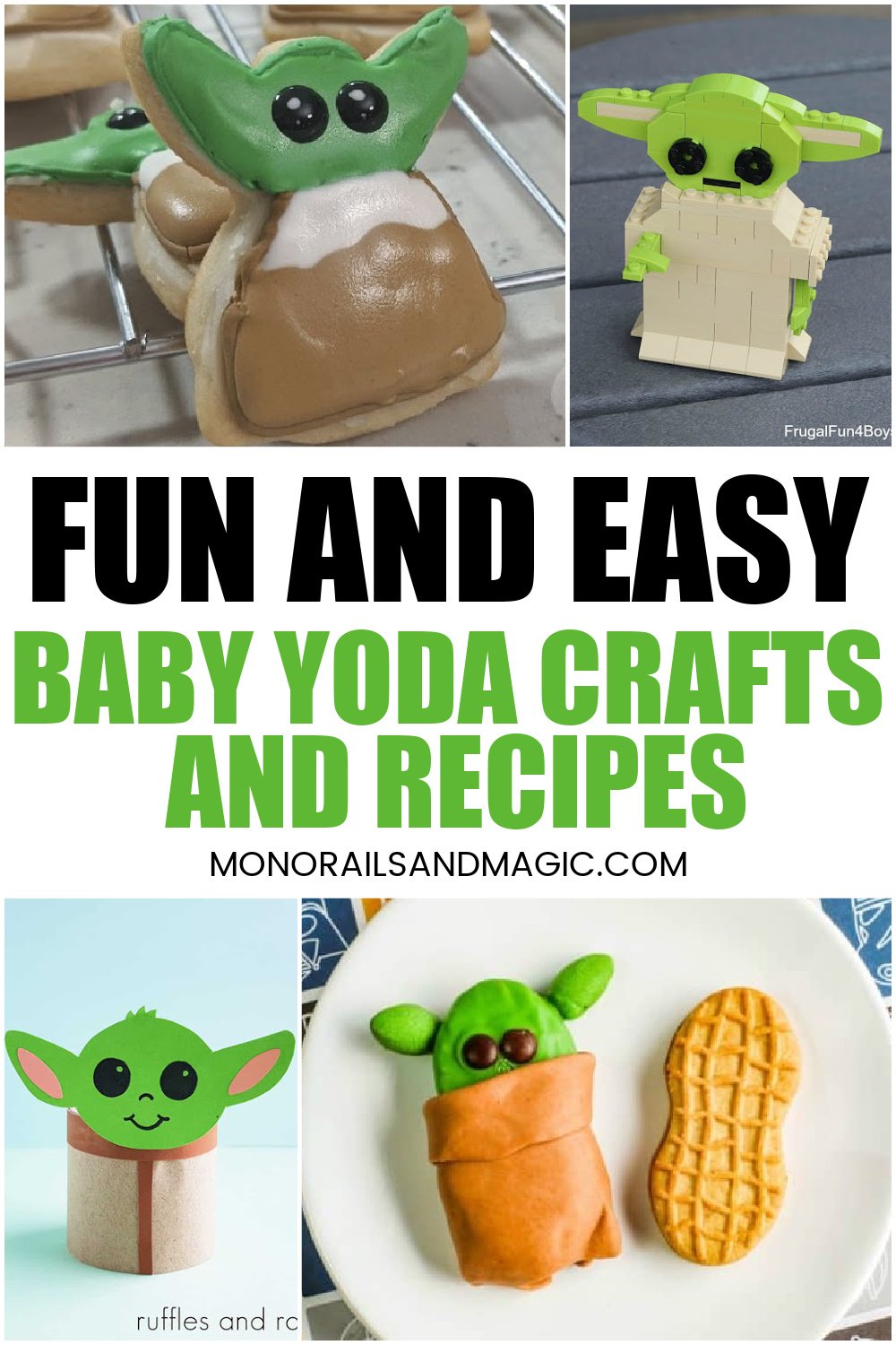 Fun and easy Baby Yoda themed crafts and recipes.