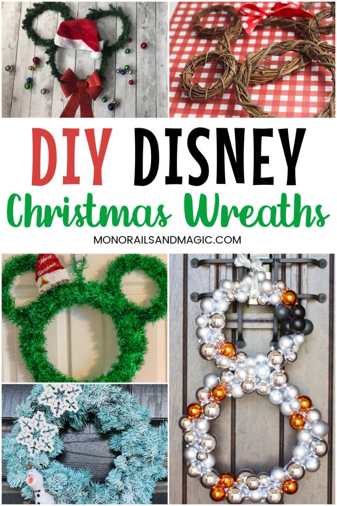 Easy DIY Disney Christmas Wreaths - Monorails and Magic