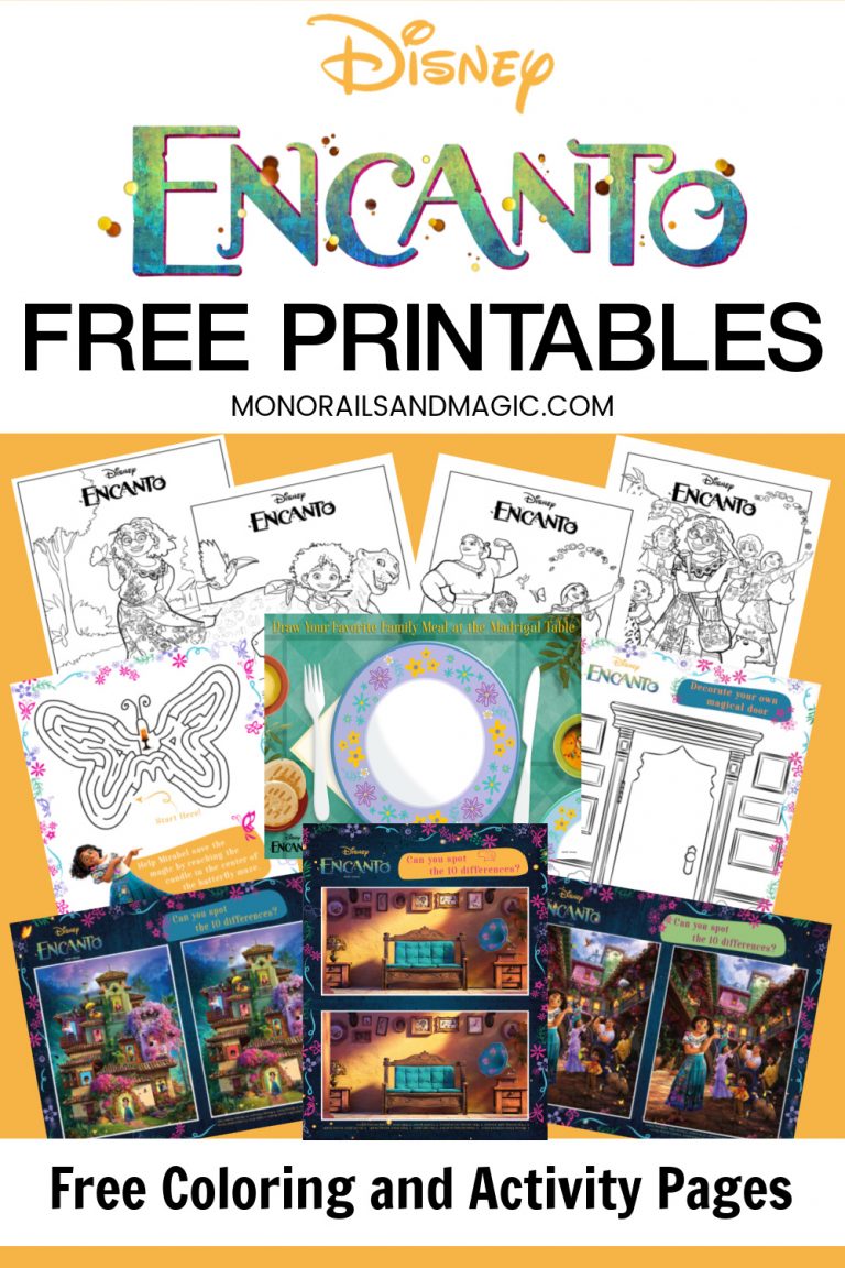 Free Printable Encanto Coloring and Activity Pages