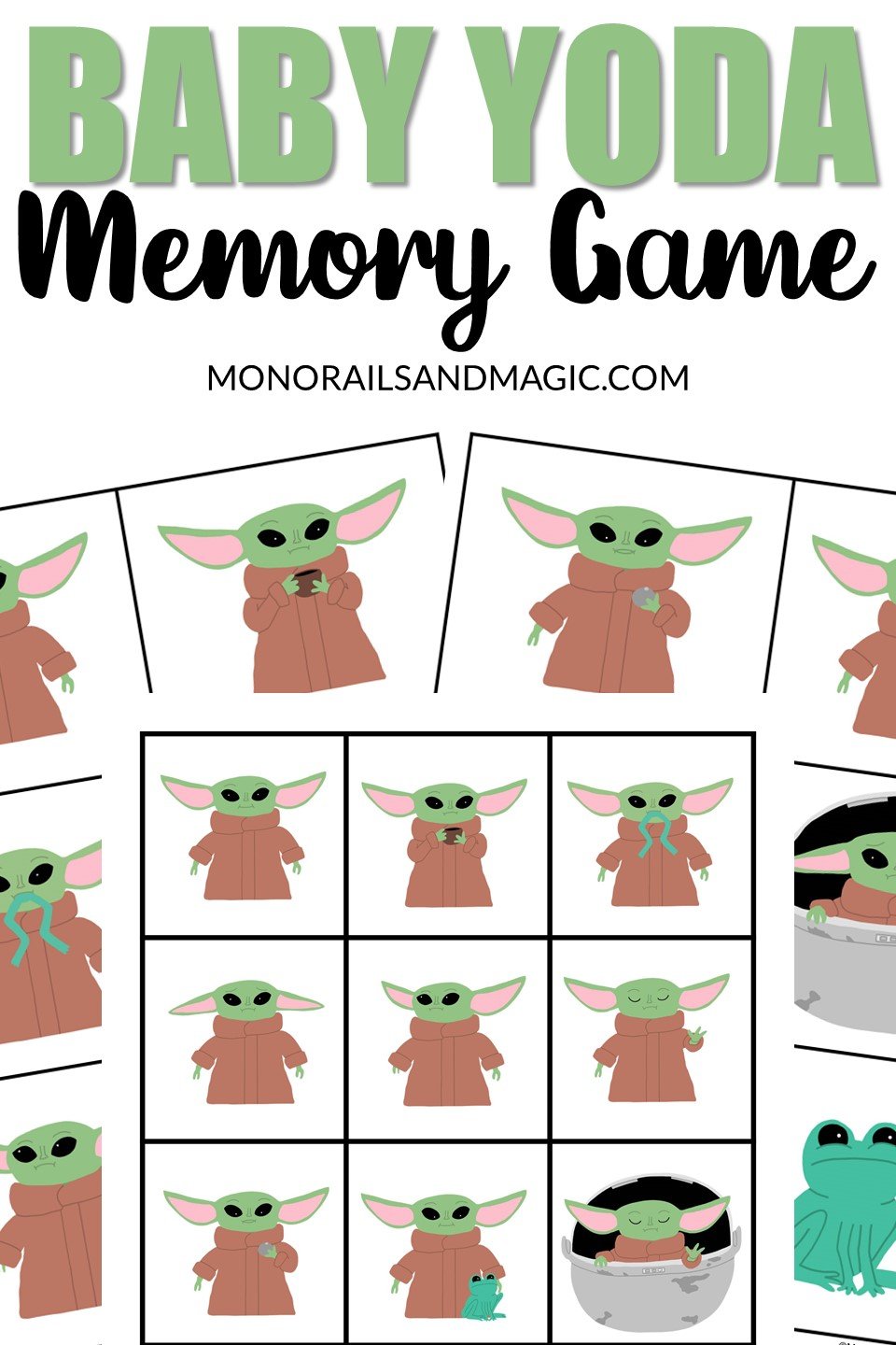 Build-a-Yoda Craft for Kids with a Free Printable Template