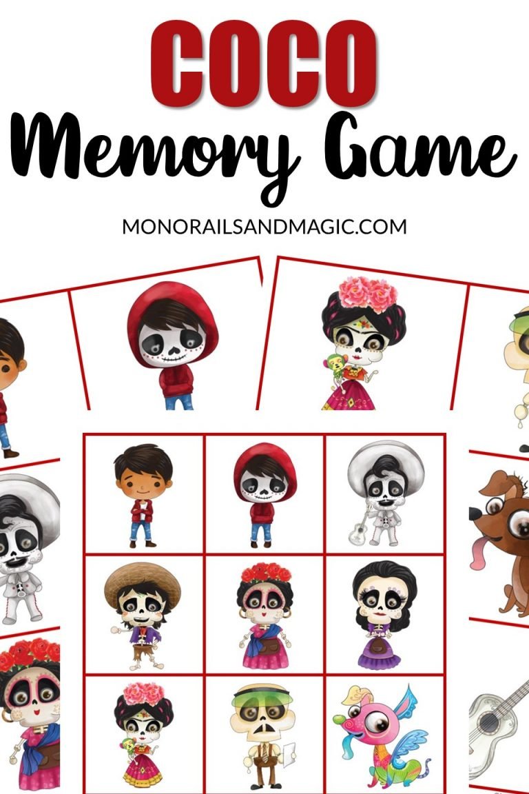 Coco Memory Game Free Printable