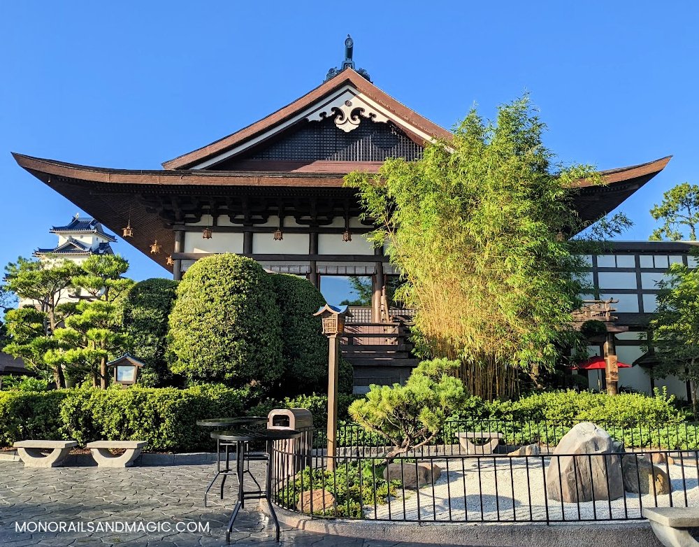 Trees featured at the Japan Pavilion in Epcot.