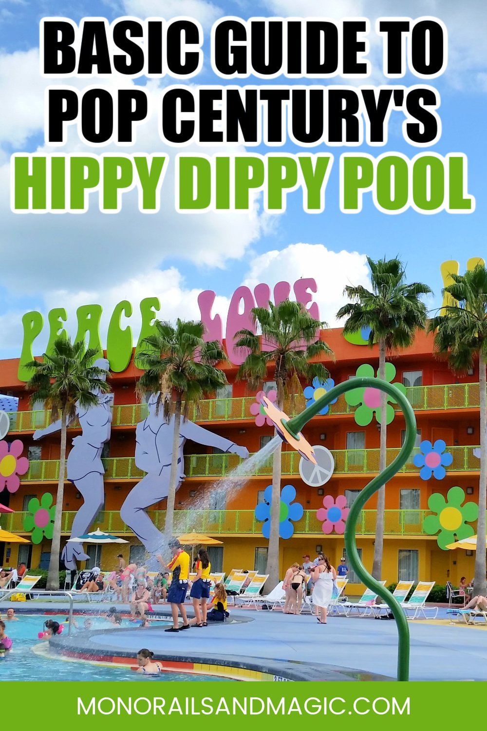 A basic guide to the Hippy Dippy pool at Disney's Pop Century Resort.