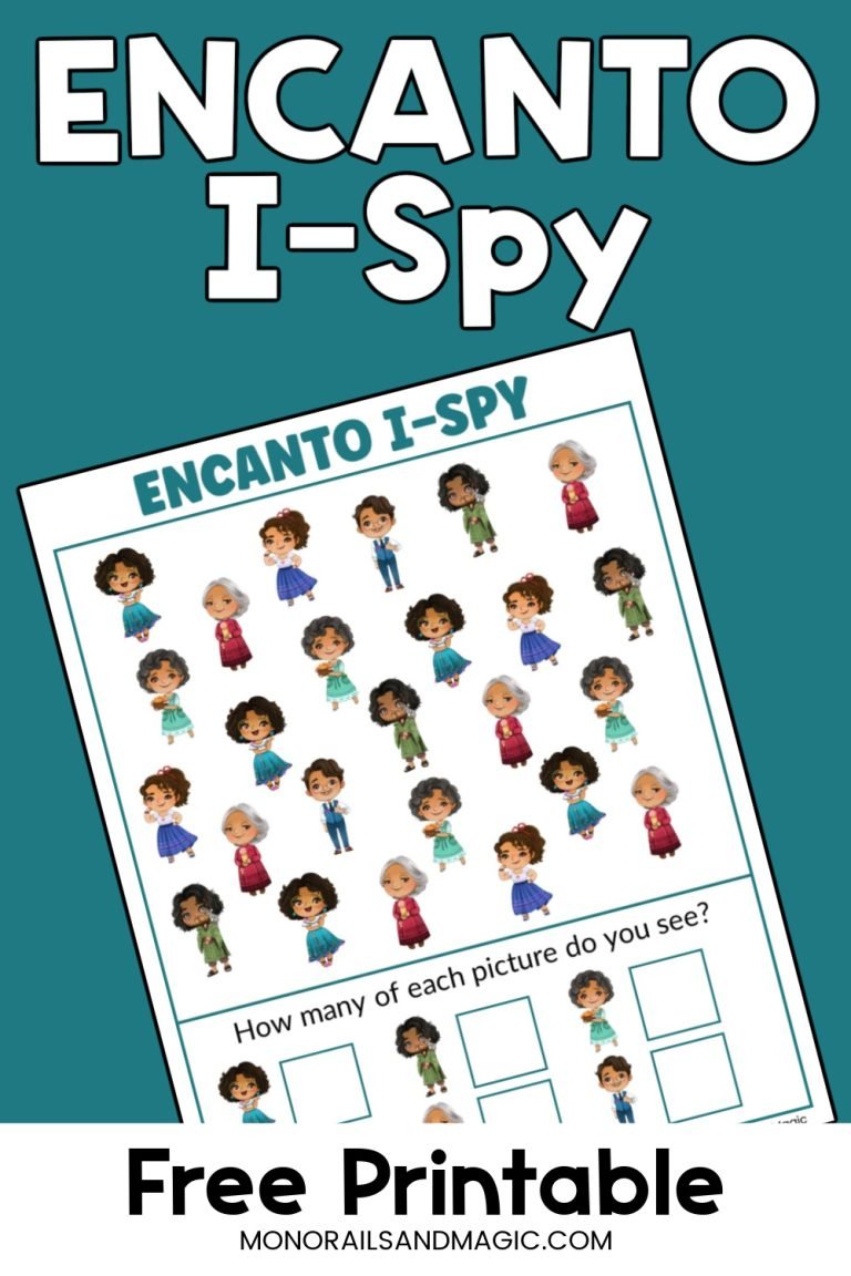 Encanto I-Spy Free Printable Activity