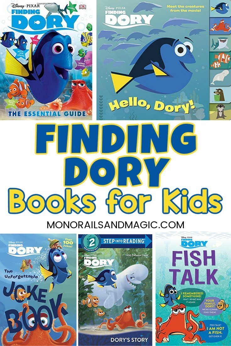List of Finding Dory books for kids of all ages.