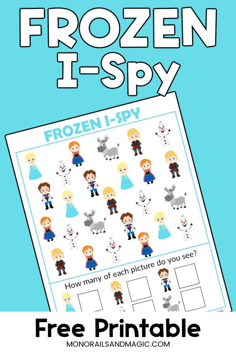 Frozen I-Spy Free Printable Activity