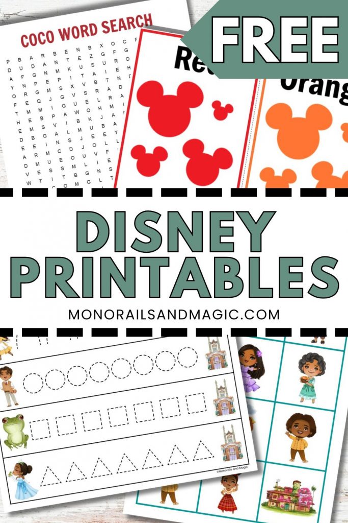 Free Disney Printables