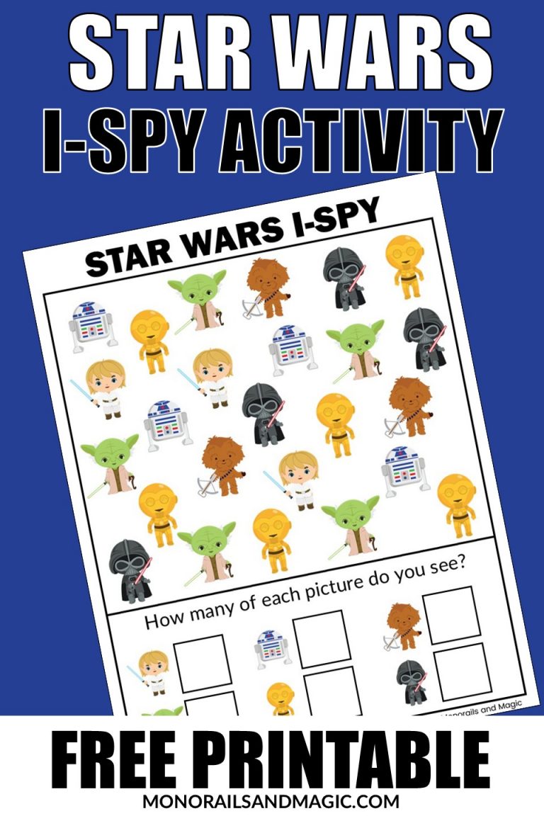Free printable Star Wars I-Spy activity for kids.